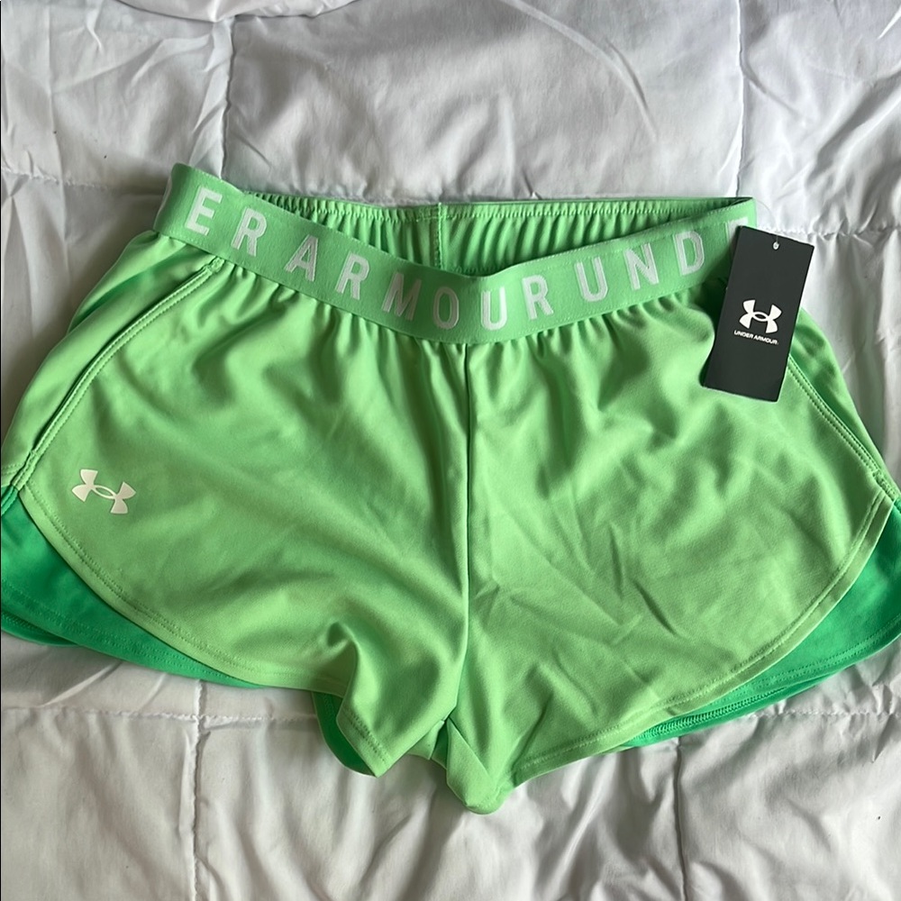 Under Armour Women's S lime Green Shorts. New with tag.